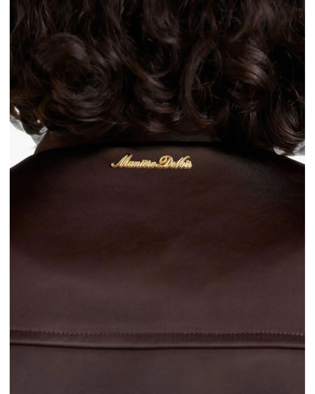 Manière De Voir Black Veste Bomber Monique À Épaules Larges
