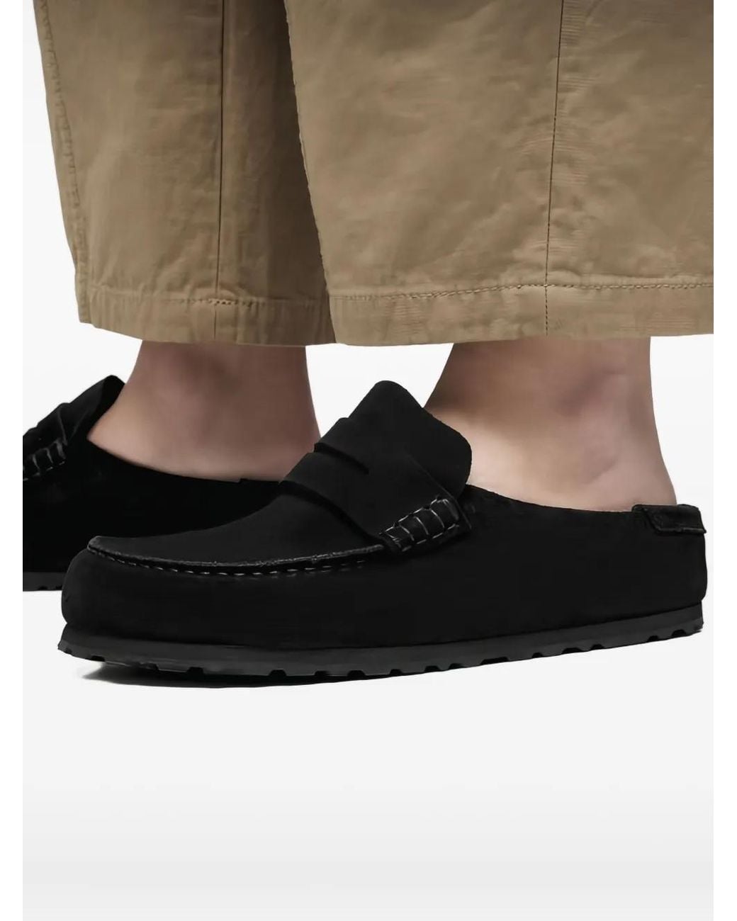 Birkenstock Black Naples Wrapped Clogs