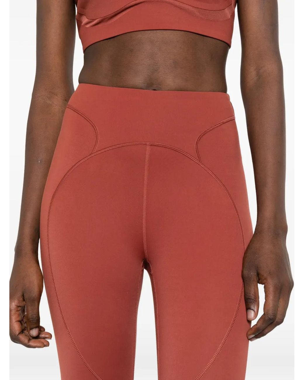Adidas By Stella McCartney Red Training 7/8 Leggings