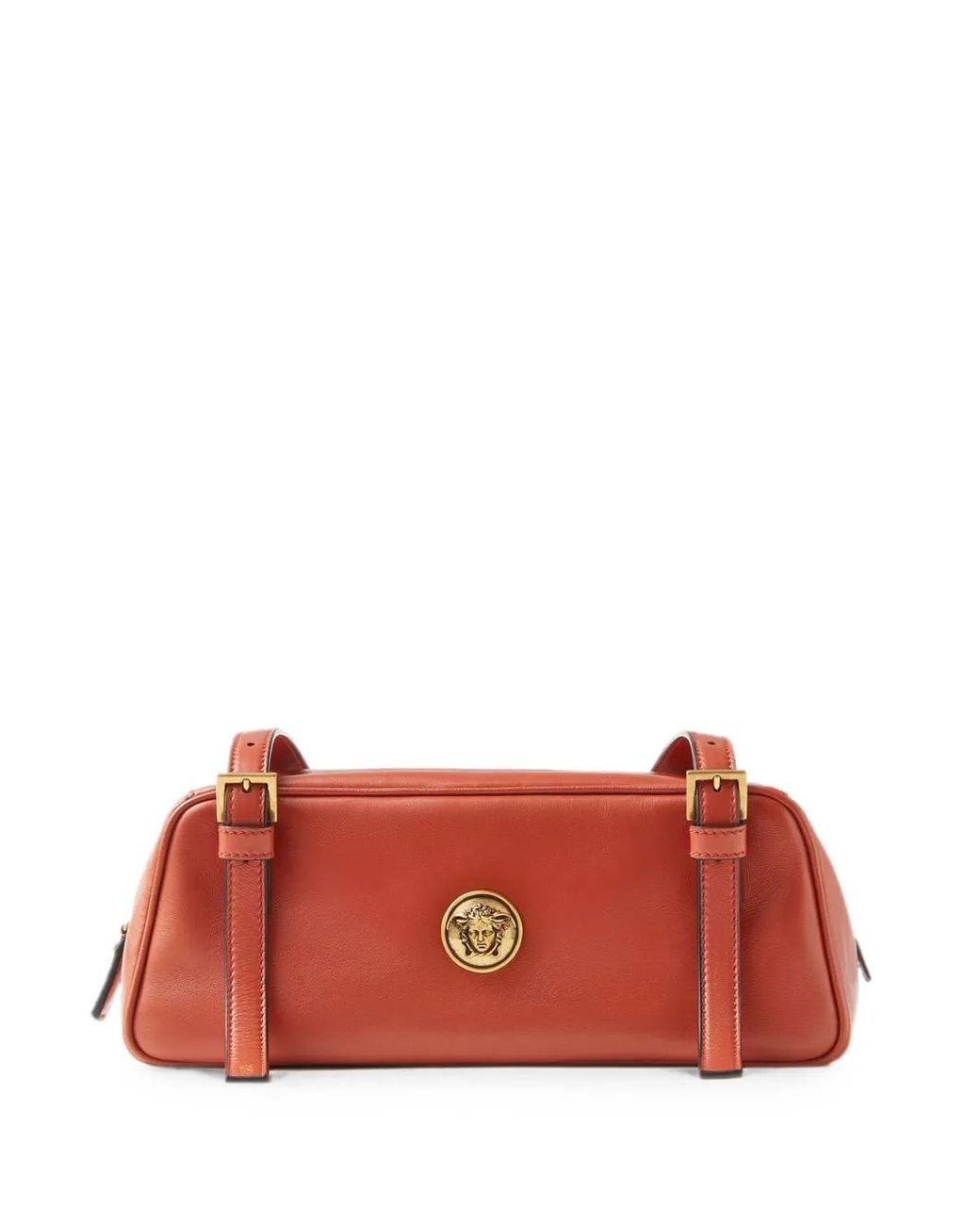 Versace Red Emblème Nappa Bowling Bag