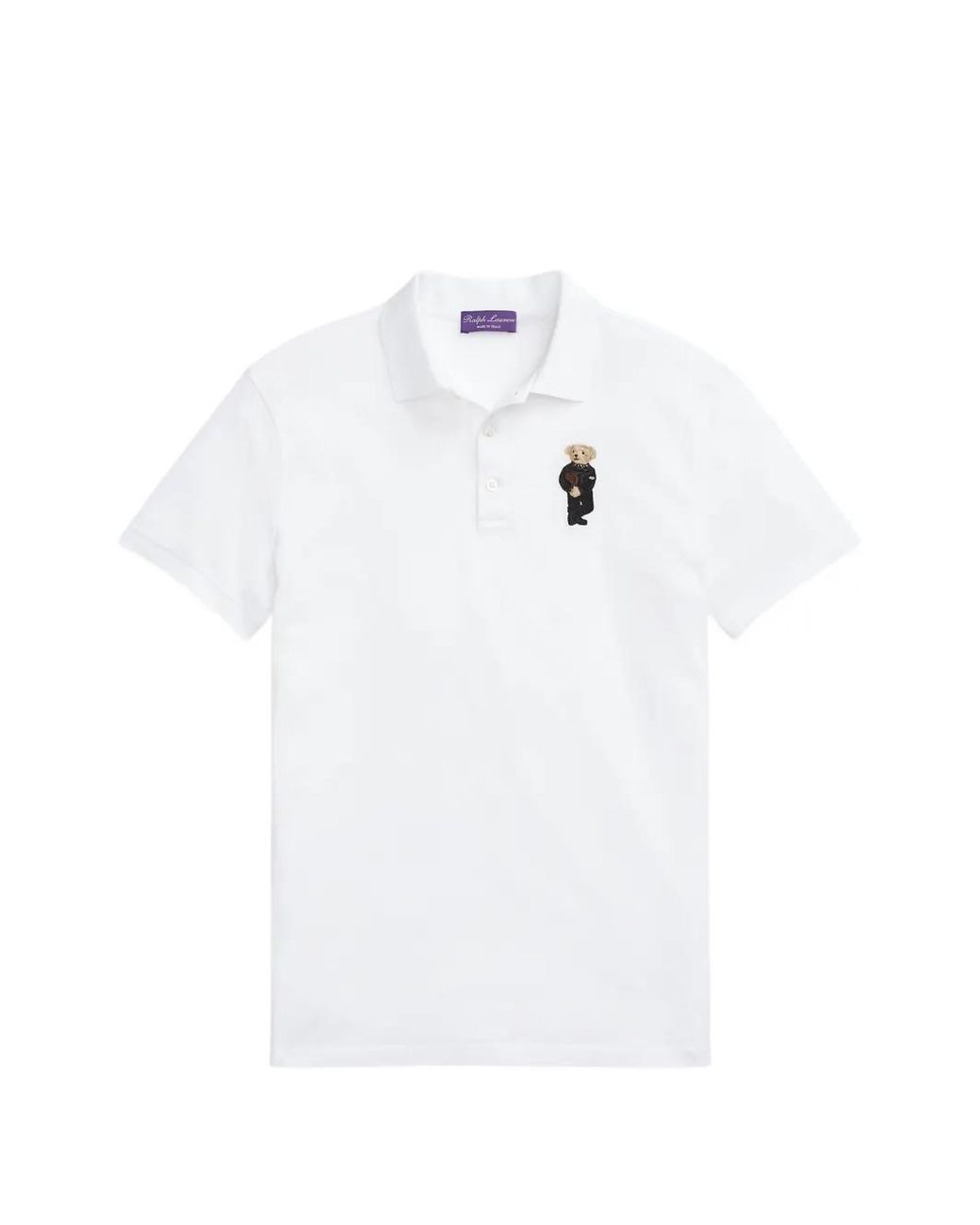 Polo Ralph Lauren Embroidered-Logo Polo Shirt in White for Men | Lyst UK