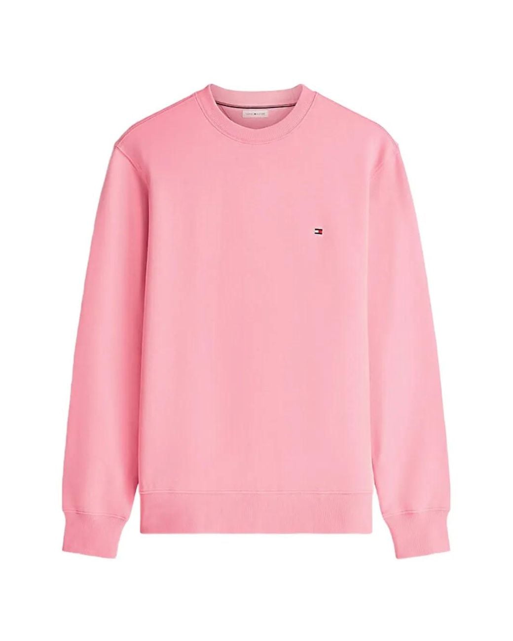 Tommy Hilfiger Pink Logo-Patch Sweatshirt for men