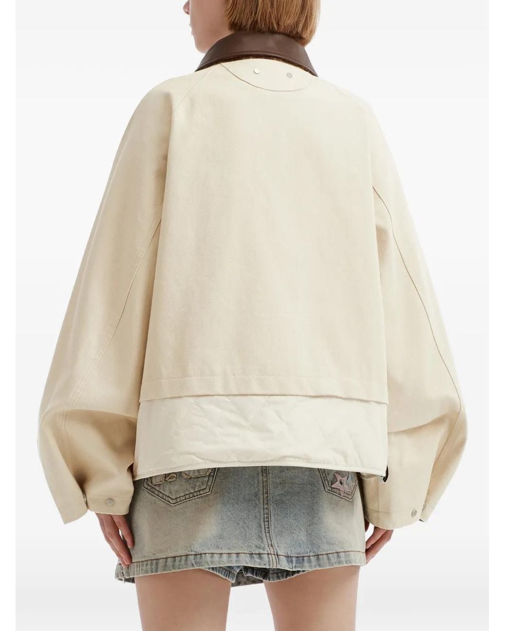 Musium Div. Natural Quilted-Panel Jacket