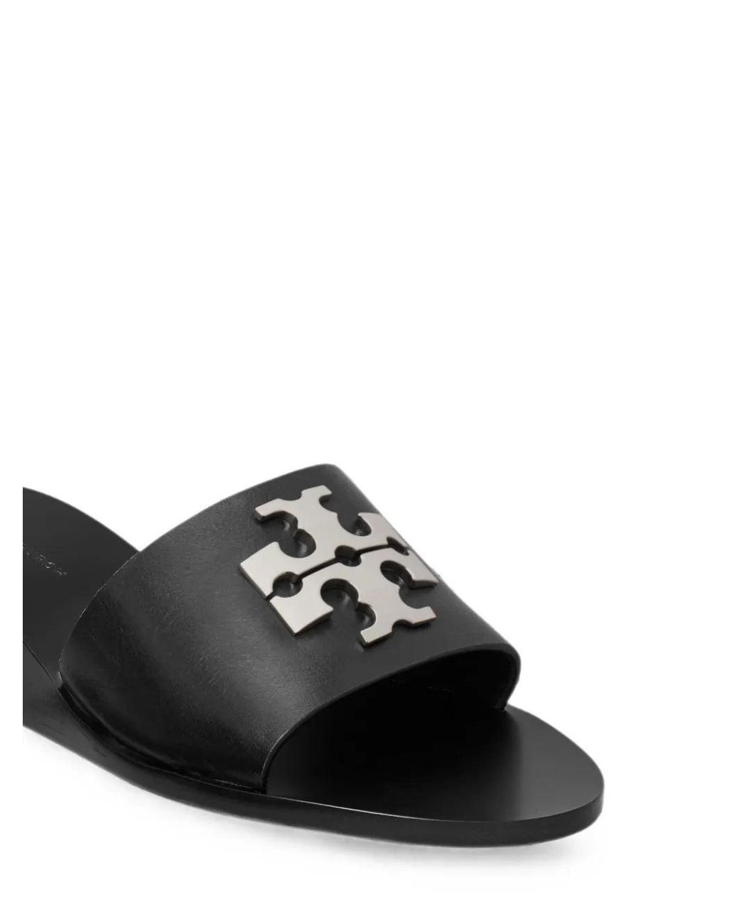 Tory Burch Black Charlie Cuoio Wedge Sandals