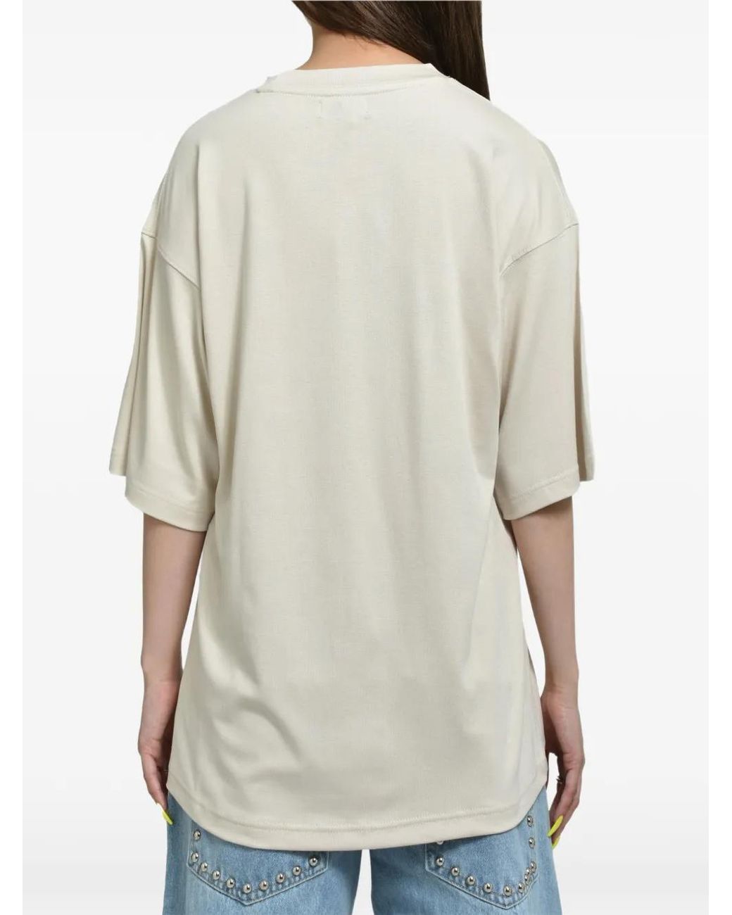 VIVAMUS White Logo-Print T-Shirt