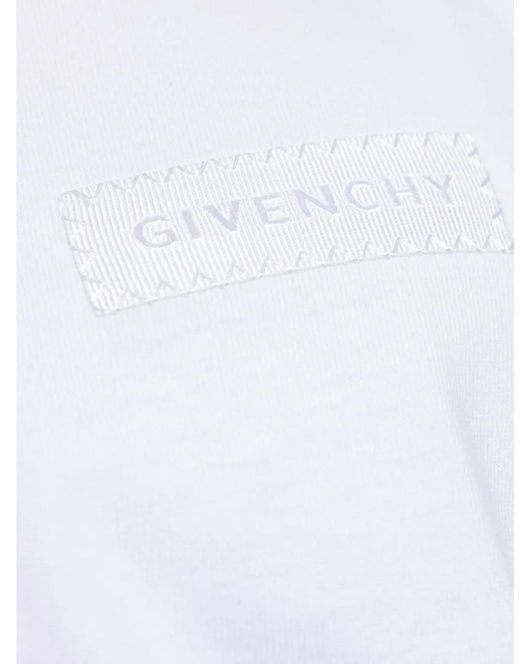 Givenchy T-Shirt Mit Logo-Patch in White für Herren