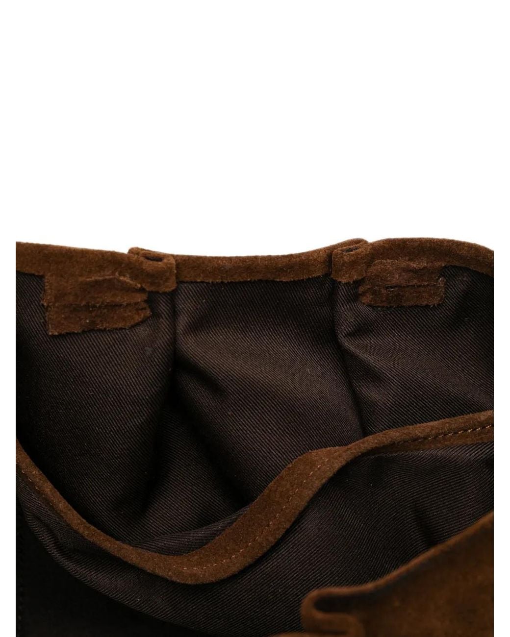 Alberto Luti Brown Studded Shoulder Bag