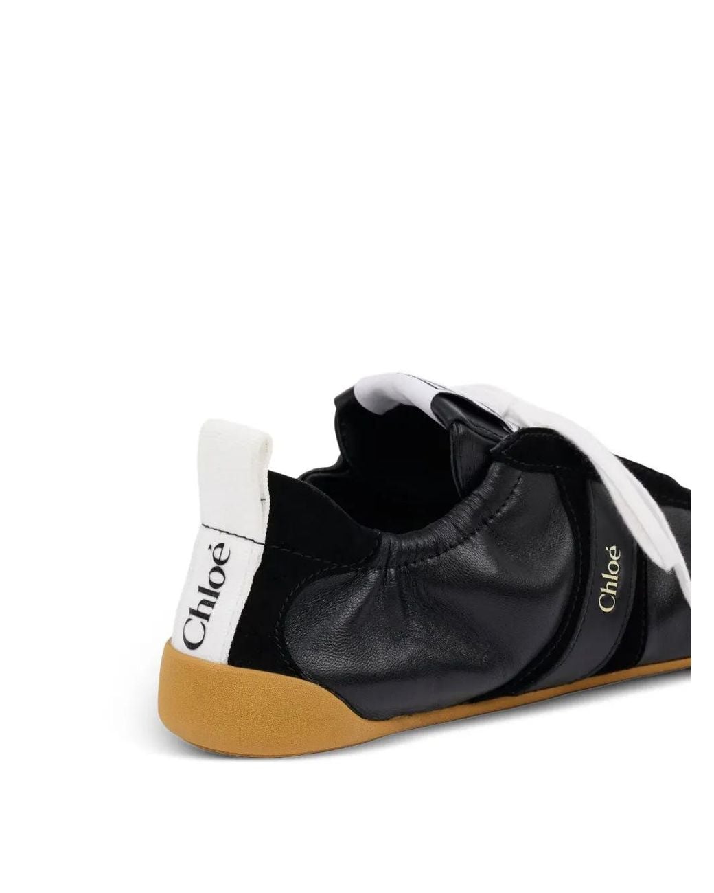 Chloé Black Kick Nylon And Suede Sneakers