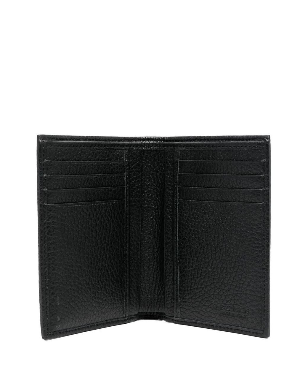 Orciani Black Logo-Plaque Cardholder for men