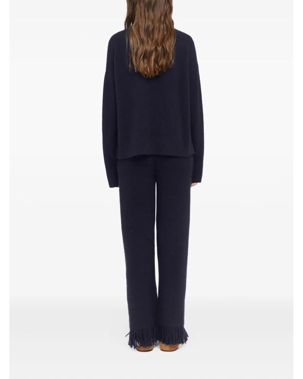 Alanui Blue Crew-Neck Sweater