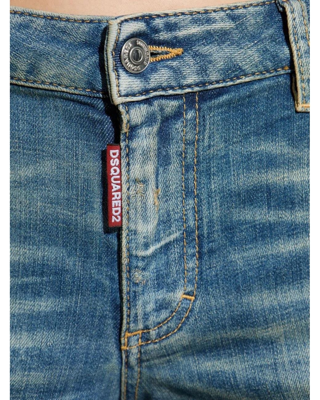 DSquared² Jeans Met Vervaagd Effect in het Blue