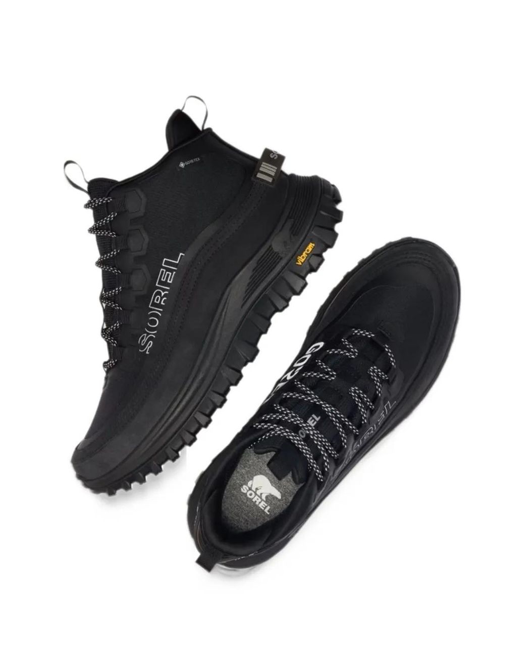 Sorel Black Baskets Montantes Callsign Horizon Mid Gore-Tex À Logo Imprimé for men