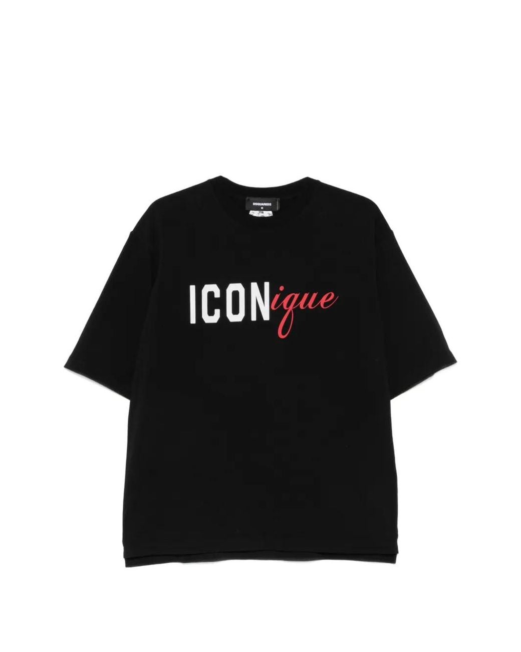 DSquared² Black T-Shirt À Imprimé Iconique for men