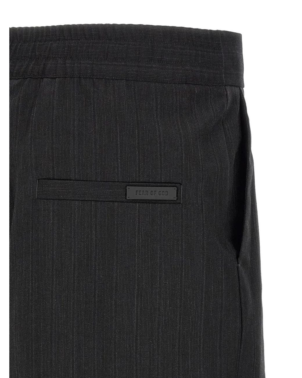 Fear Of God Bermuda Shorts Met Krijtstreep in het Black voor heren