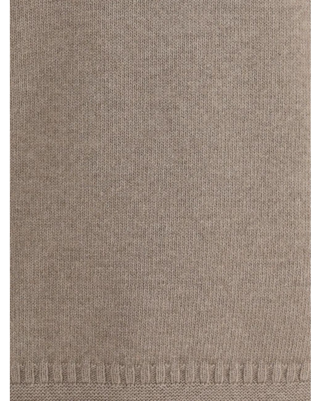Loro Piana Gray Tyne Ribbed-Knit Sweater for men