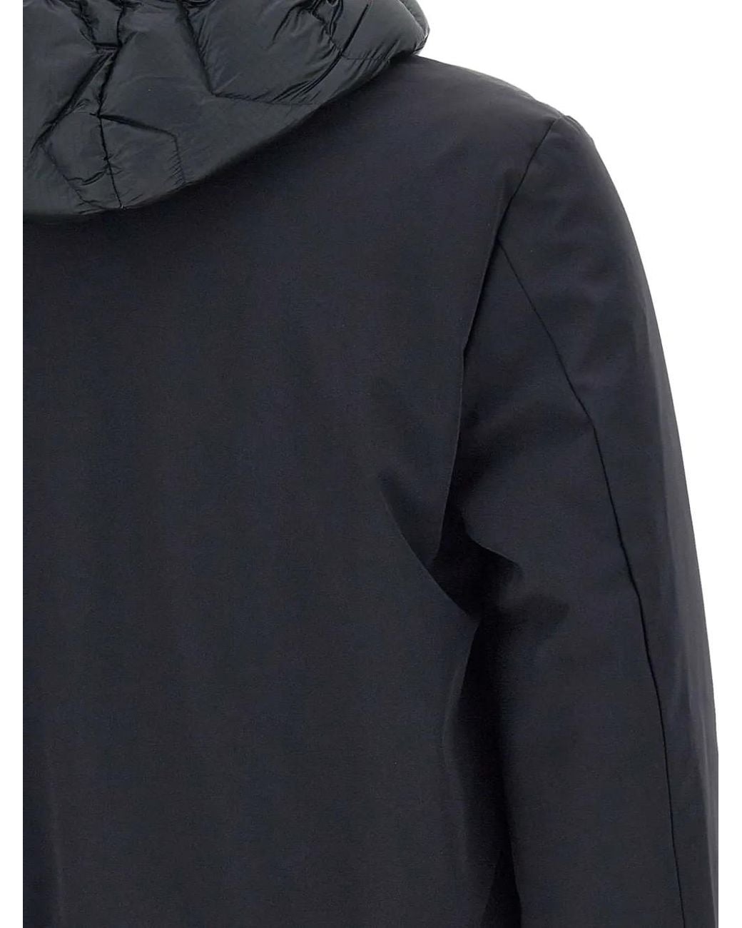 Peuterey Gray Quilted Hooded Jacket for men