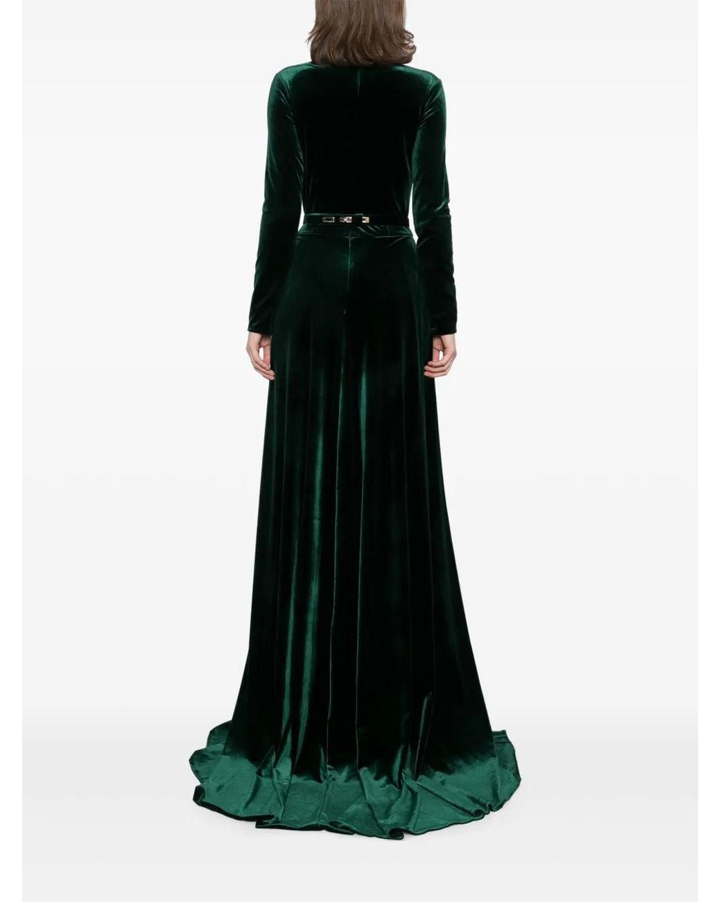 Saiid Kobeisy Black Velvet Long Dress