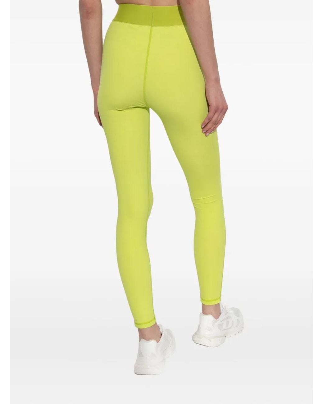 DIESEL Yellow Adeline Logo-Waistband Leggings