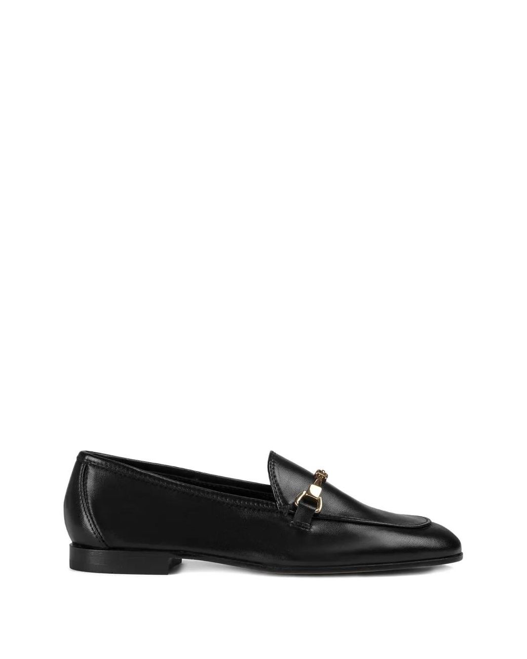 Doucal's Black Horsebit Leather Loafers
