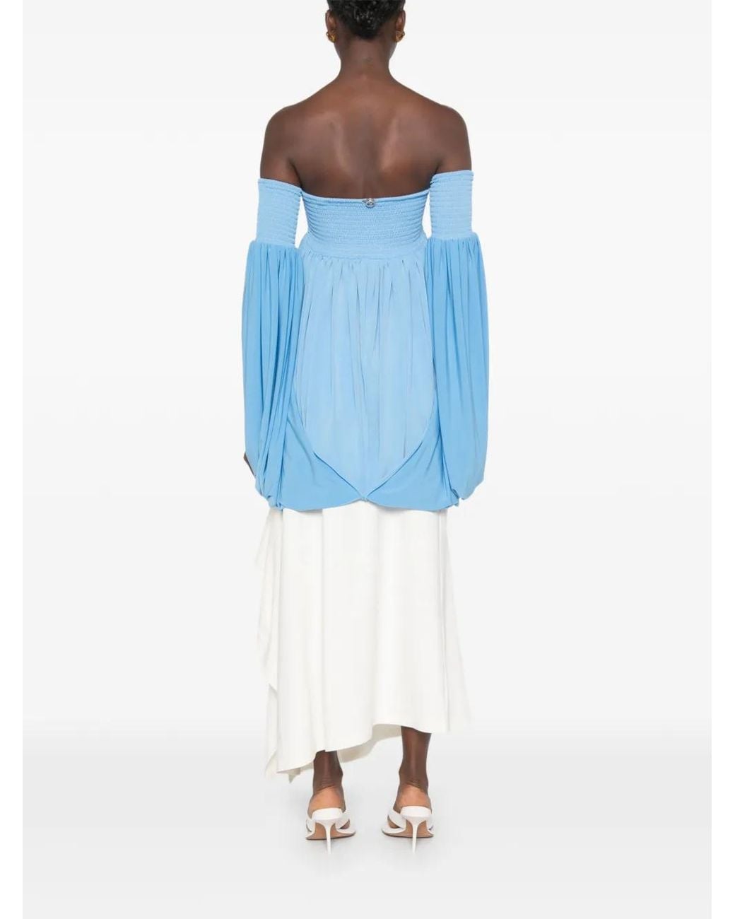 Coperni Off-Shoulder Top in het Blue