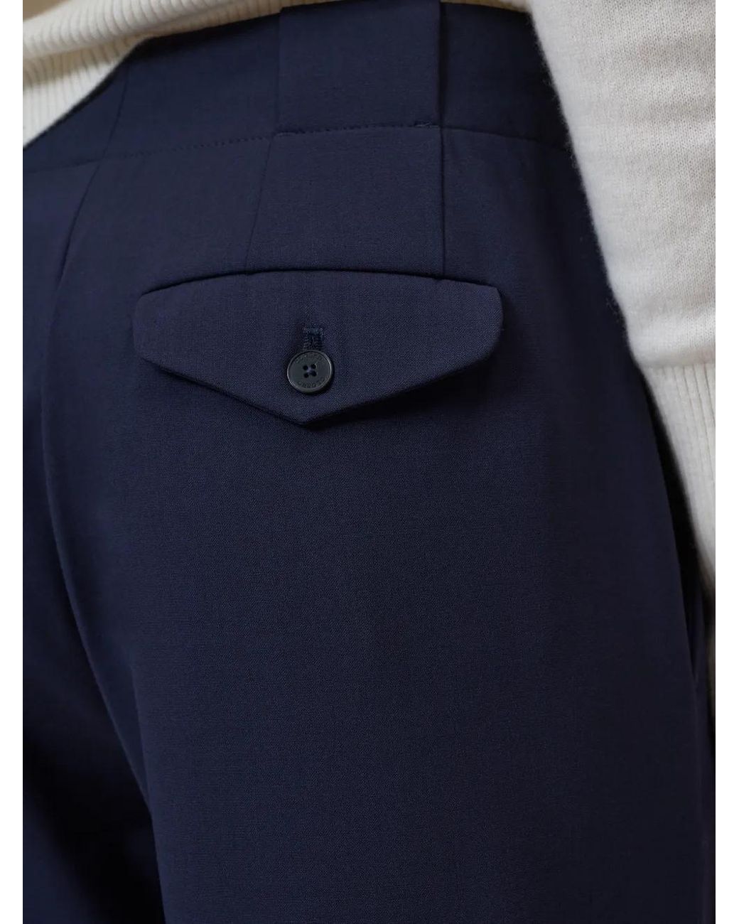 Closed Blue Mawson Pleated Trousers
