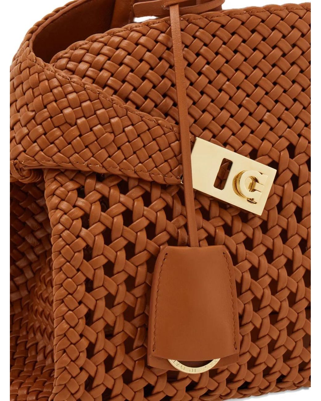 Ferragamo Brown Hug Handbag (M)