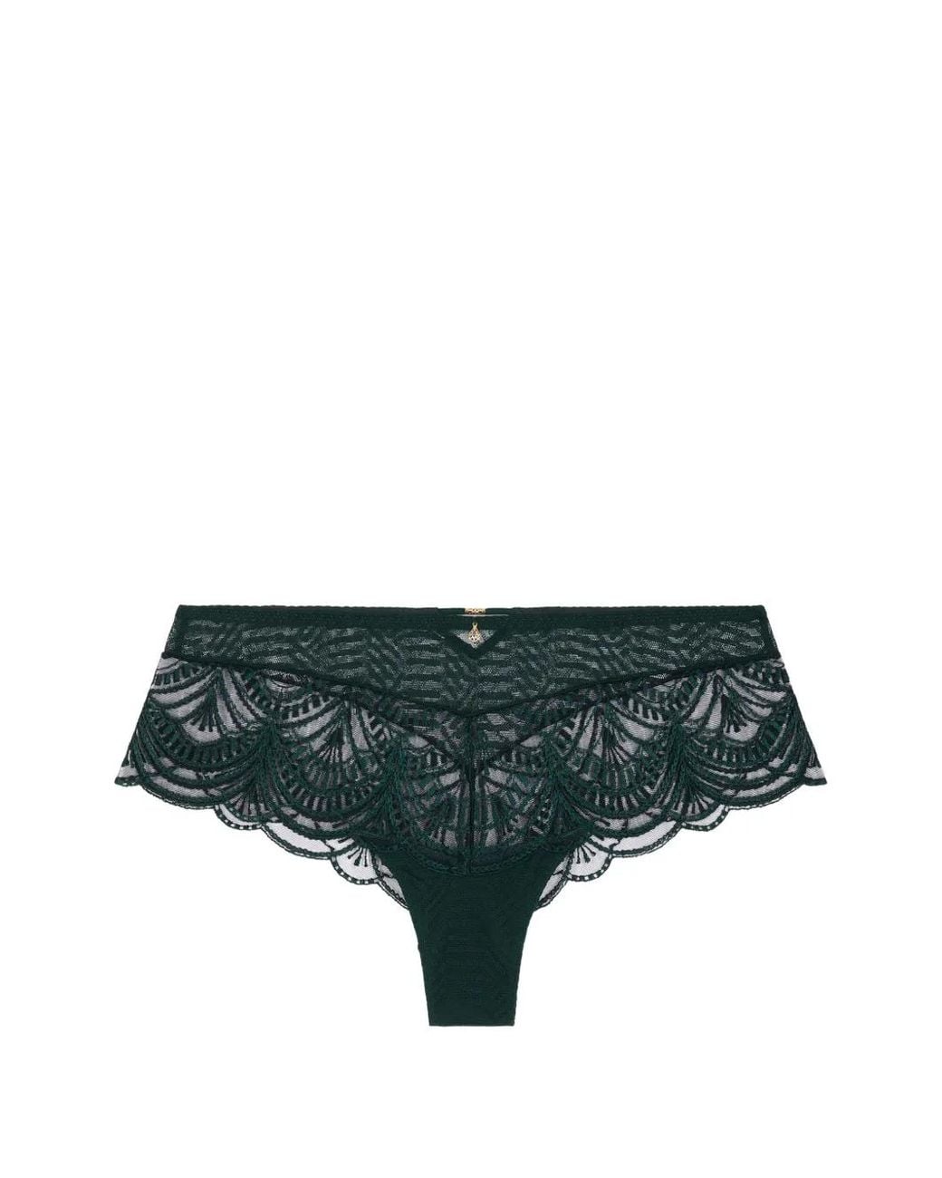 Aubade Green Vibes Lace-Embroidered Briefs