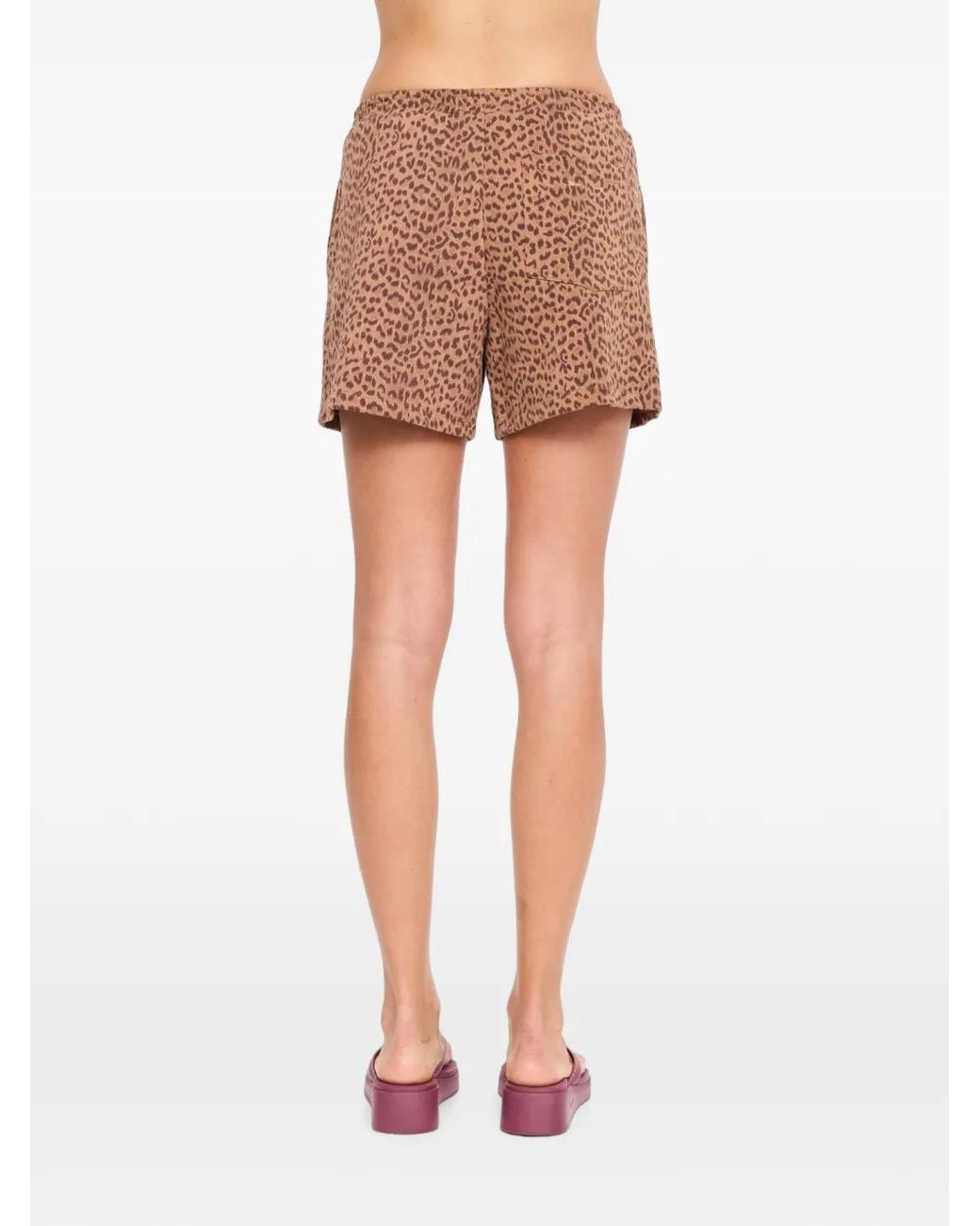 The Upside Natural Darcy Leopard-Print Shorts
