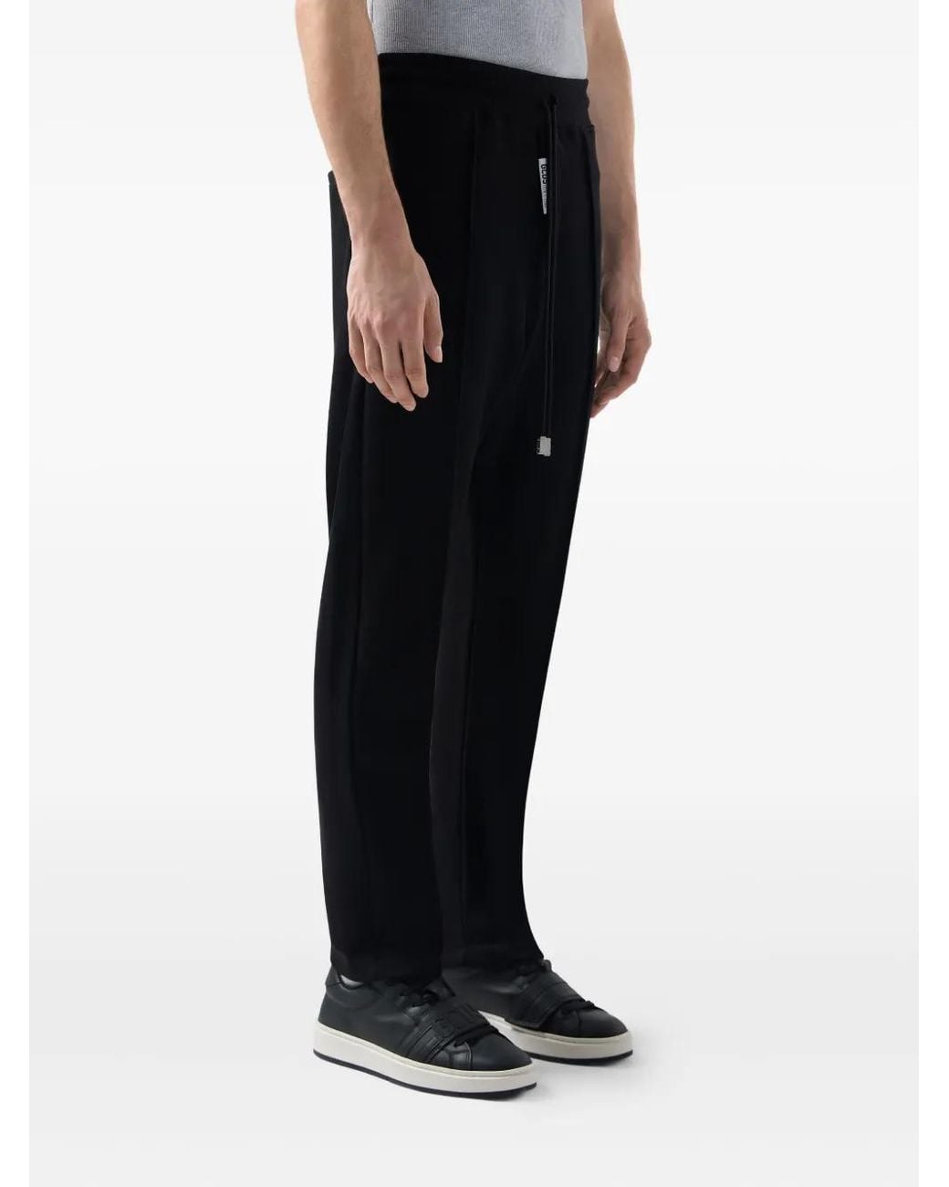Gcds Black Drawstring Panelled Pants for men