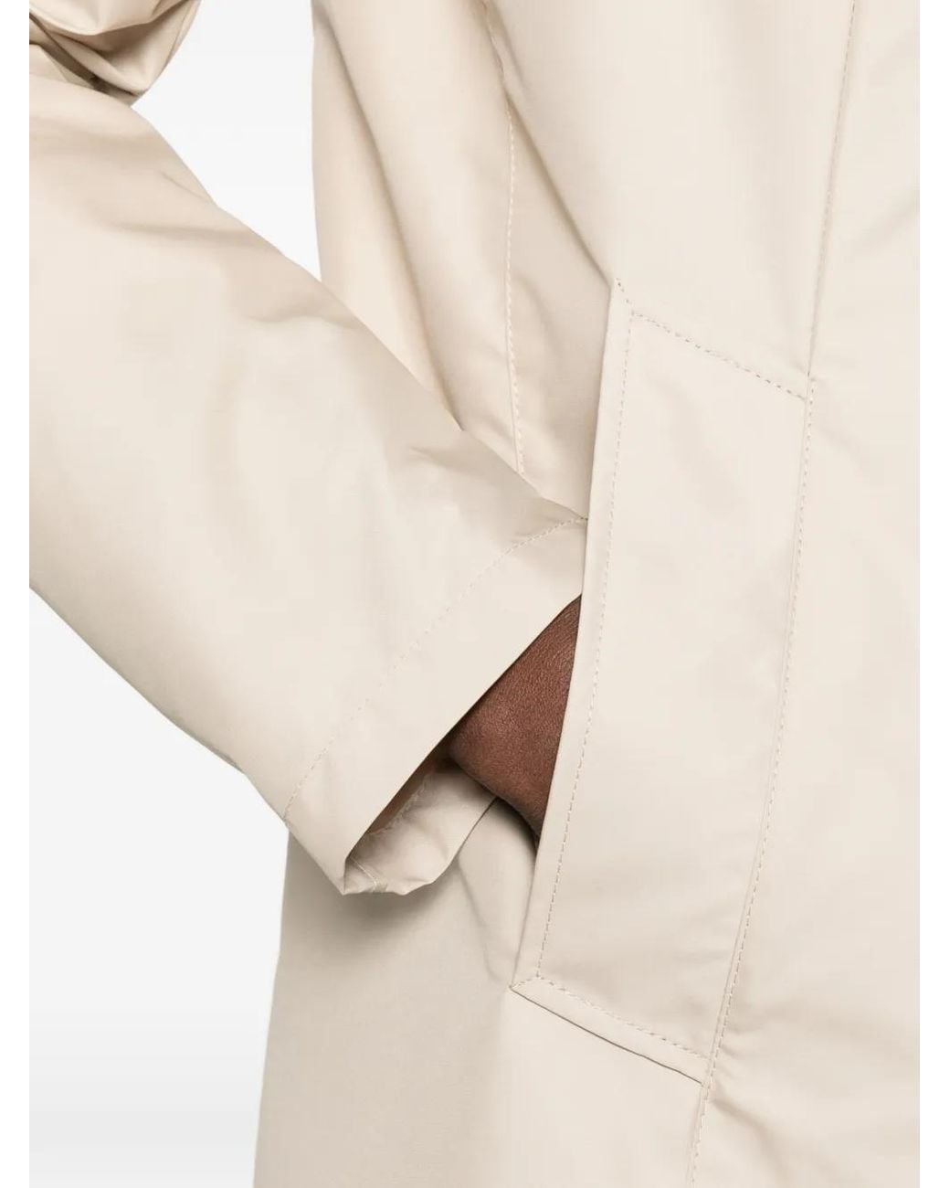 Abrigo Con Cuello Fay de color White