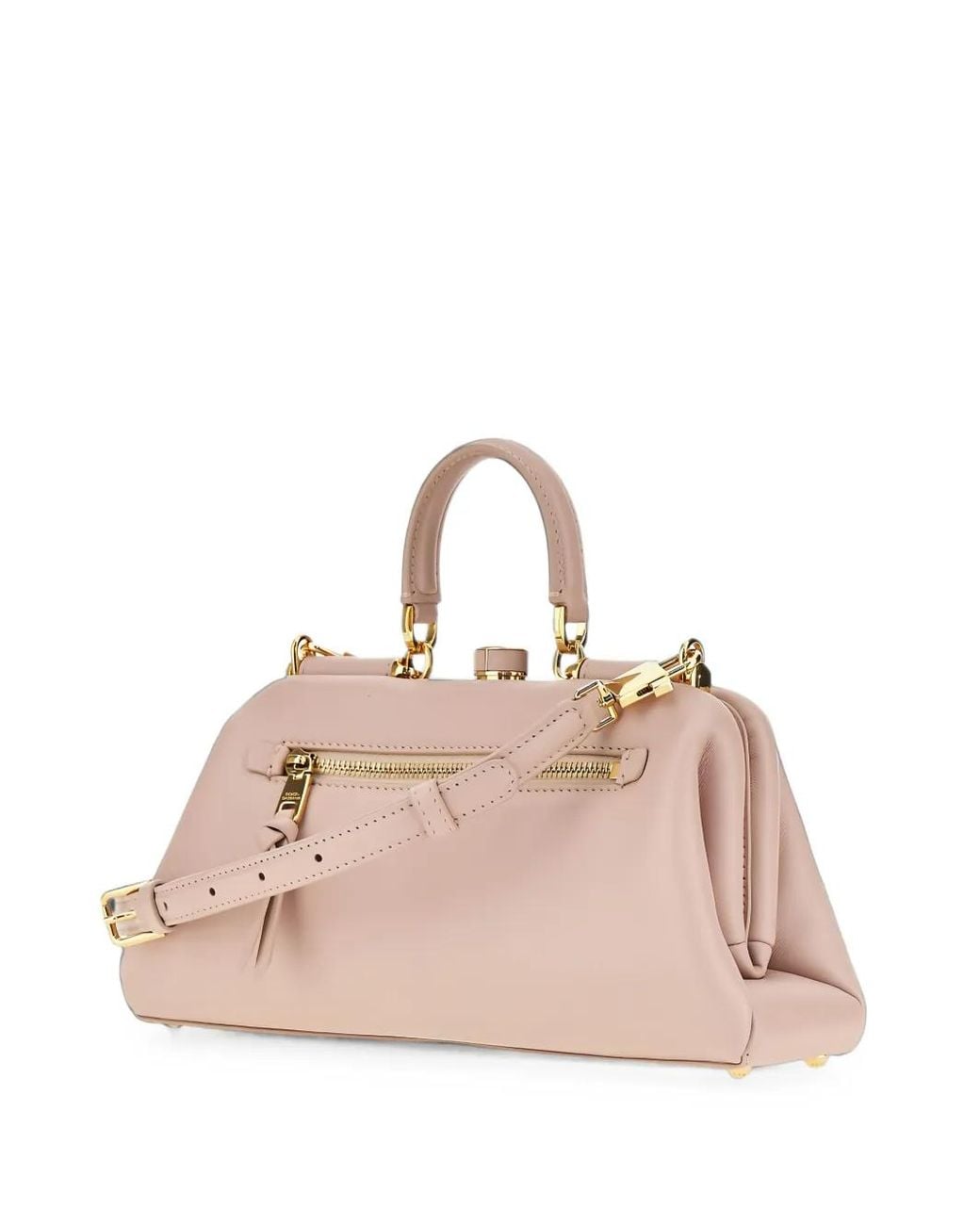 Dolce & Gabbana Pink Leather Tote Bag