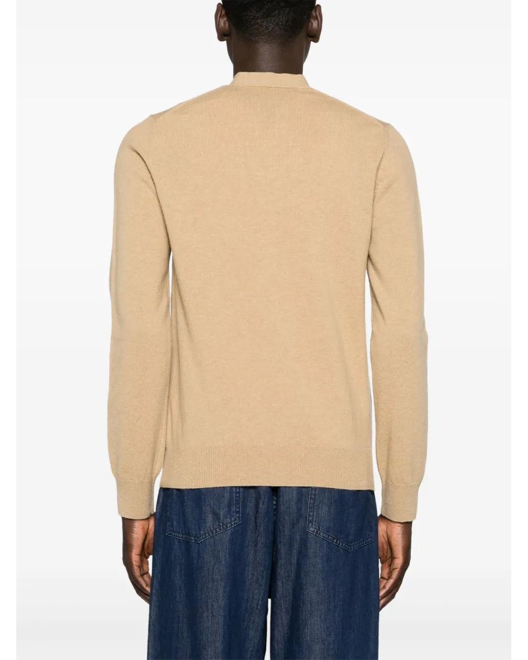 COMME DES GARÇONS PLAY Natural Heart-Motif Wool Cardigan