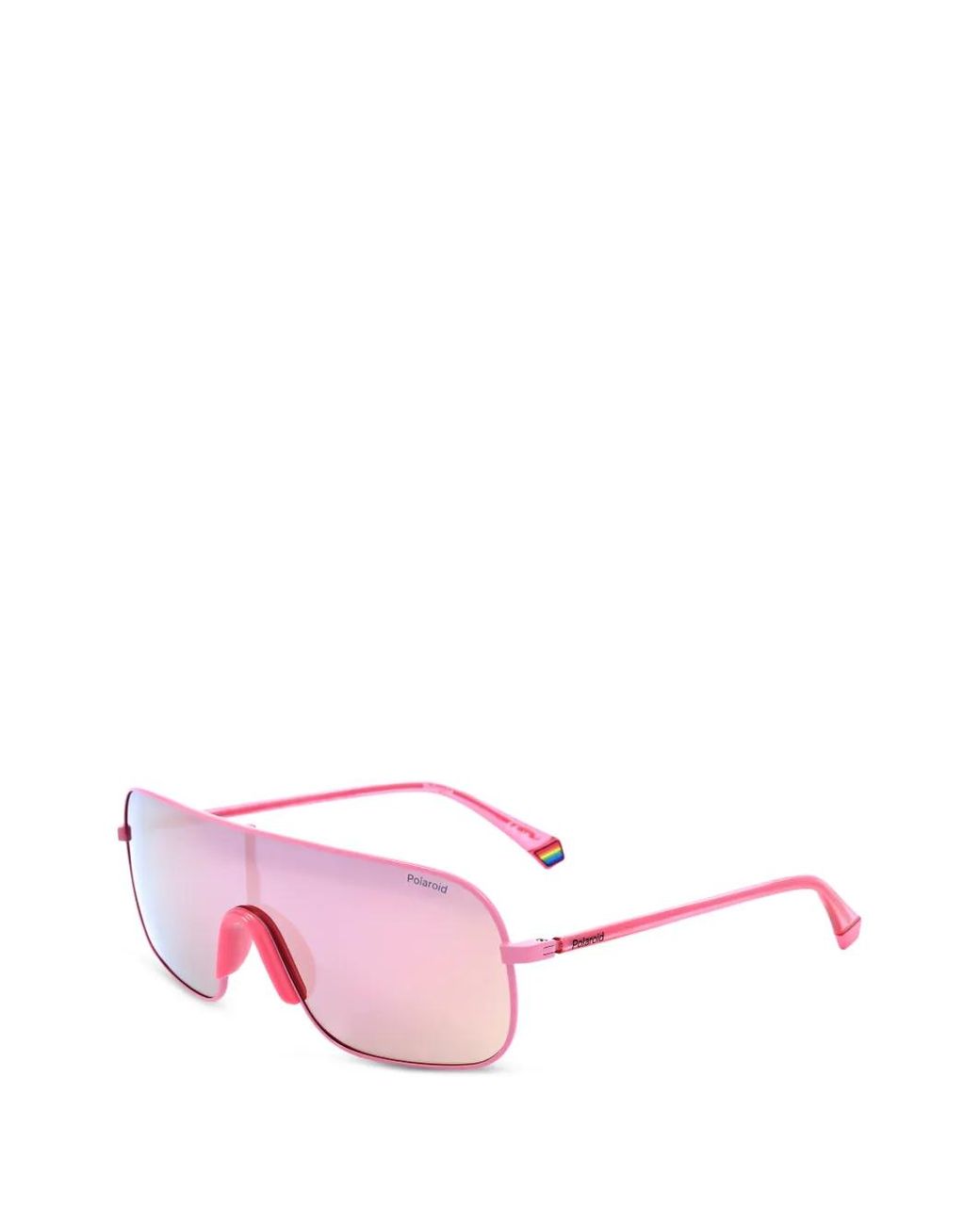 Polaroid Pink Geometric-Frame Polarised Sunglasses