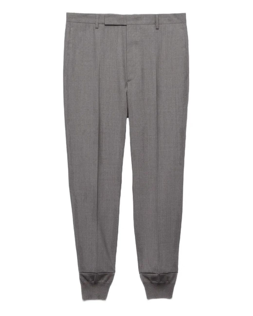 Prada Gray Wool Sweatpants for men