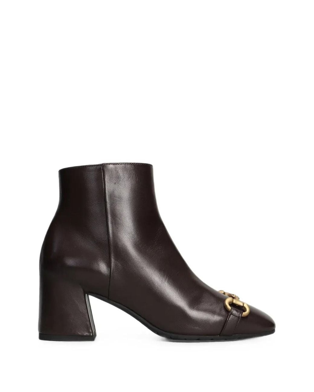 Mara Bini Brown Leather Ankle Boots