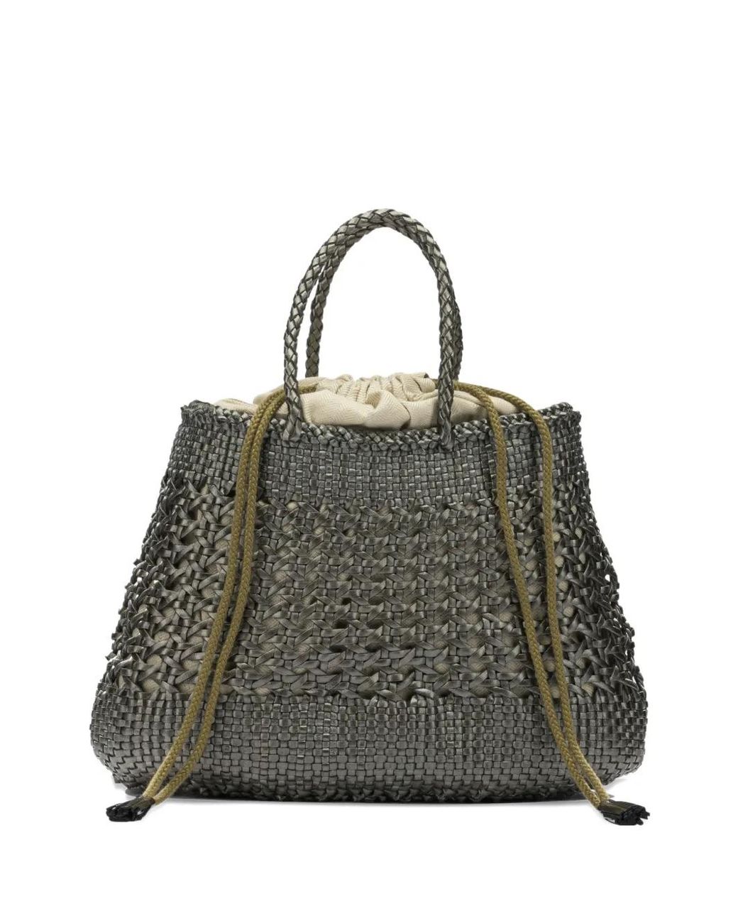 Dragon Diffusion Santa Cano Woven Leather Tote Bag in Black | Lyst UK