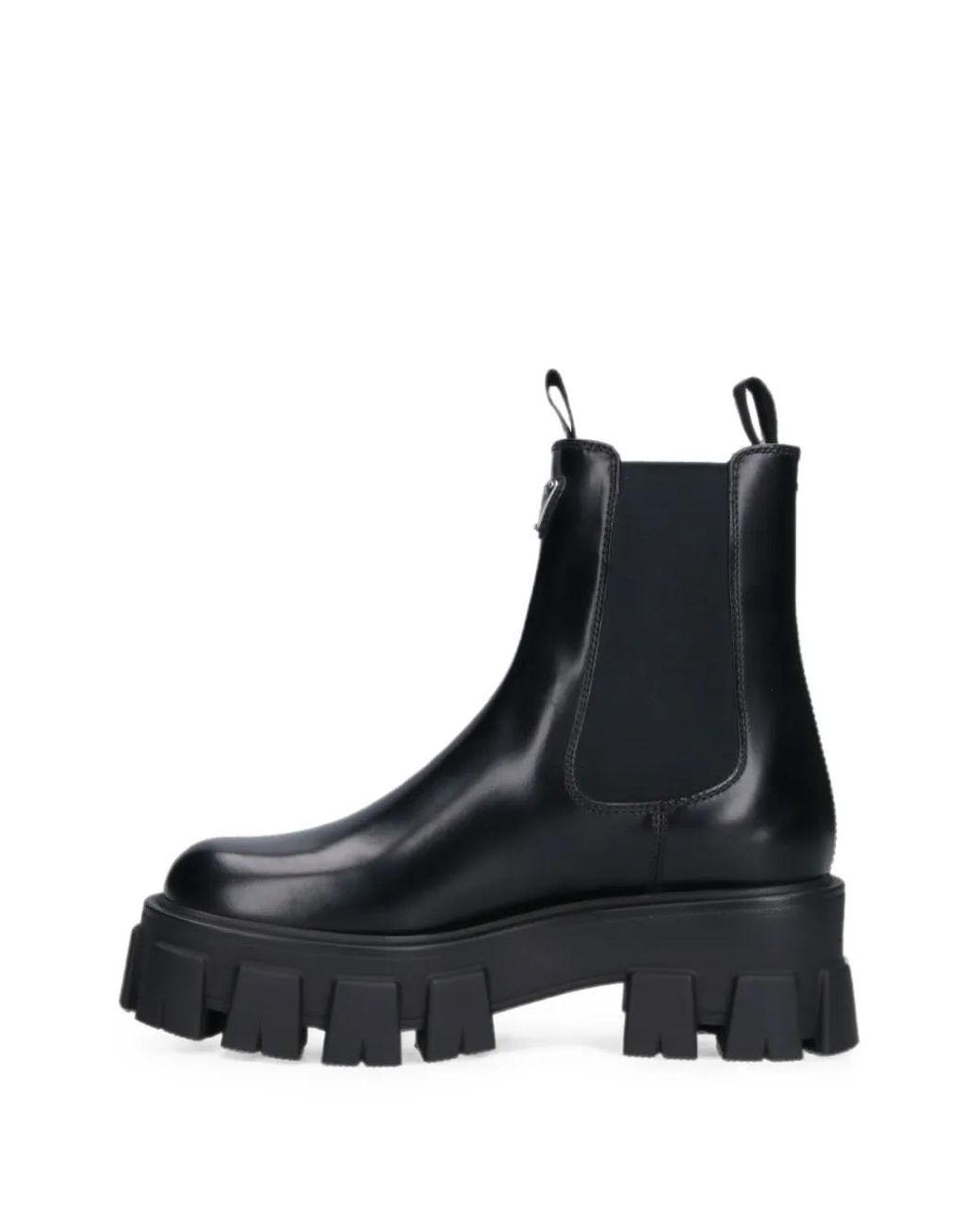 Prada Black Monolith Chelsea Boots