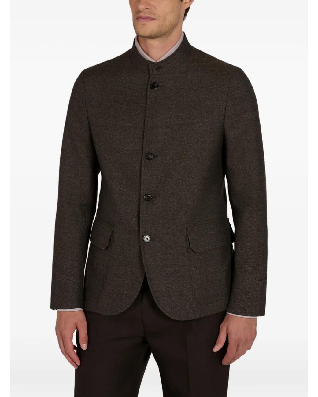 Slowear Black Montedoro Wool Blazer for men