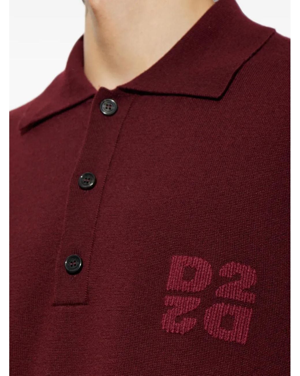 DSquared² Logo-Embroidered Wool Sweater for men