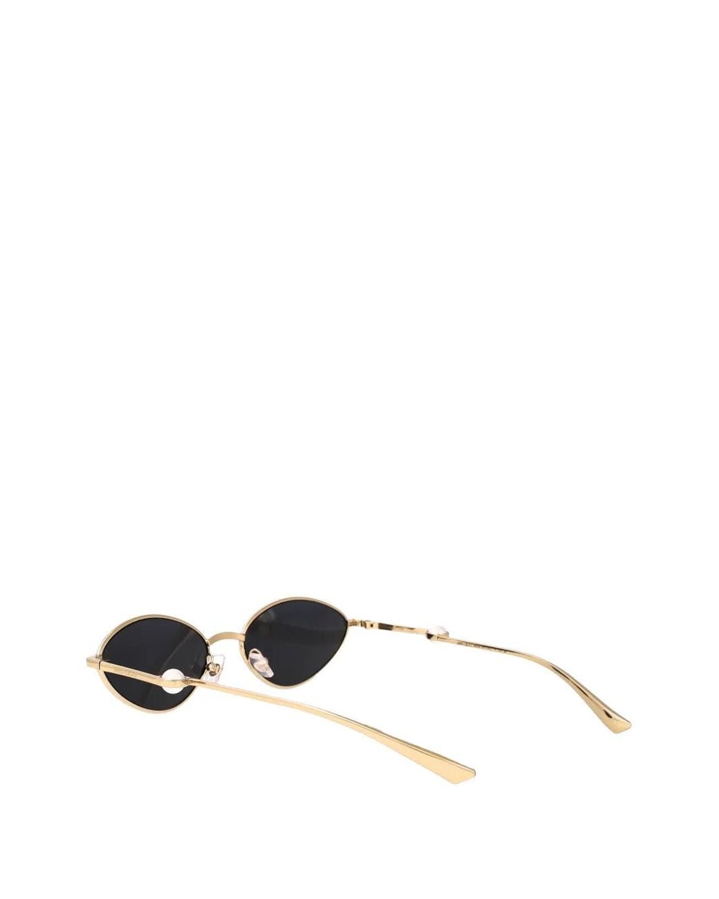 Jimmy Choo White Pearl-Embellished Cat-Eye Frame Sunglasses