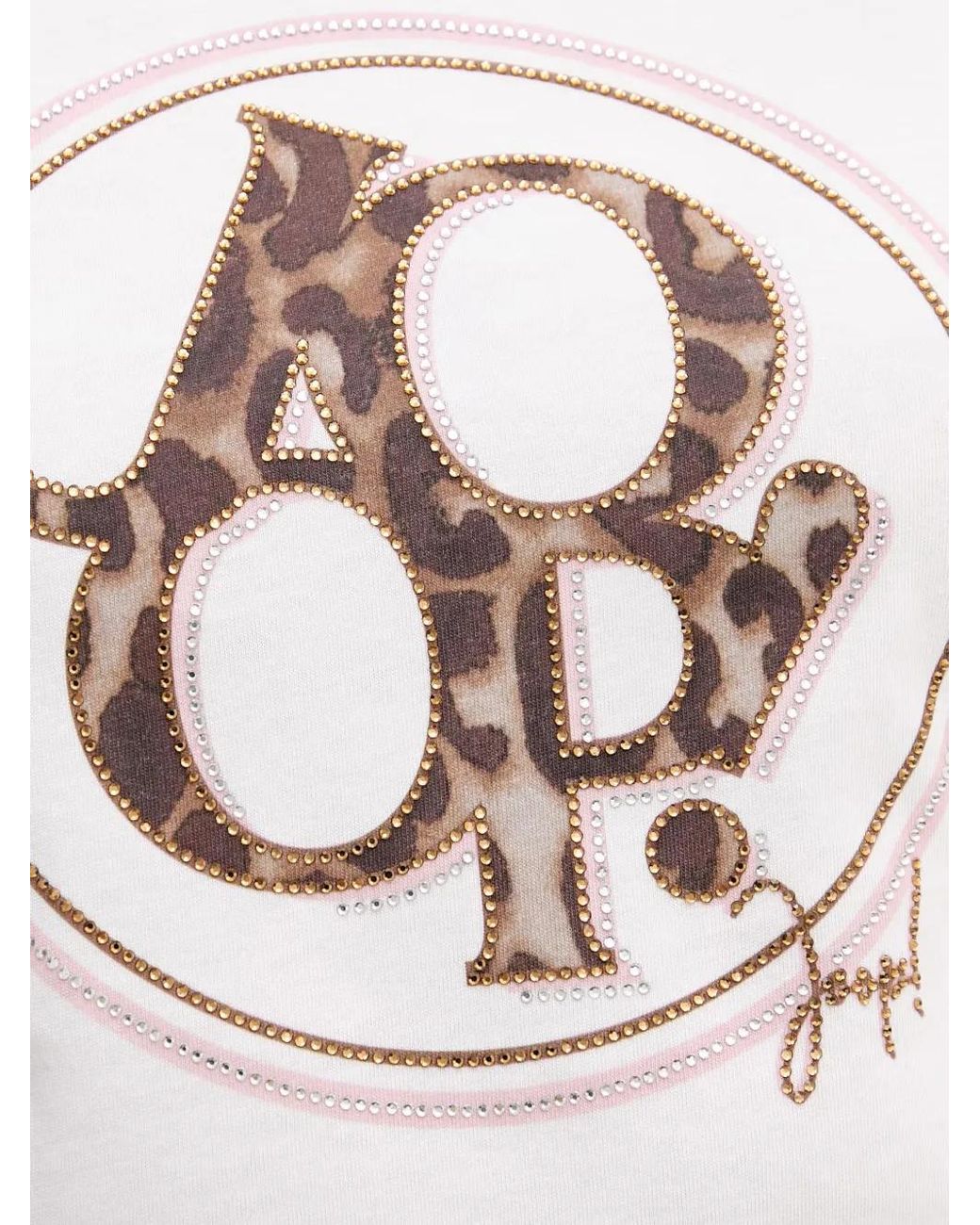 Joop! Blue Logo-Print Rhinestone-Embellished T-Shirt