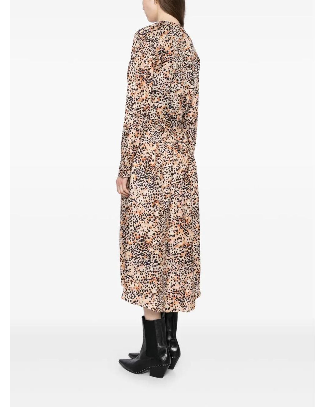 Isabel Marant Natural Magaly Midi Dress