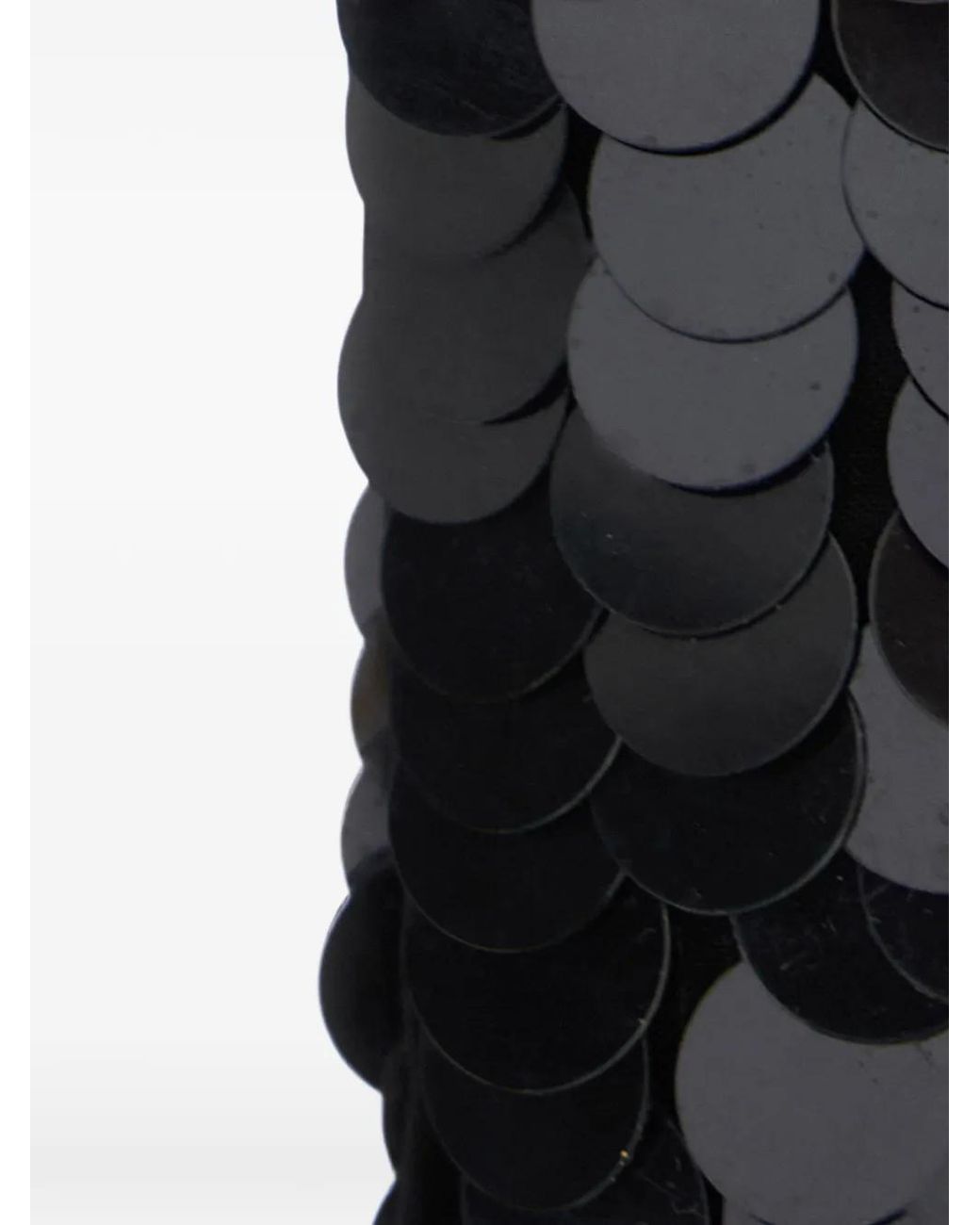 P.A.R.O.S.H. Black Sequin-Embellished Scarf
