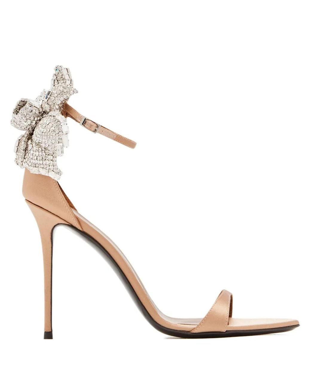Giuseppe Zanotti White Embellished Sandals