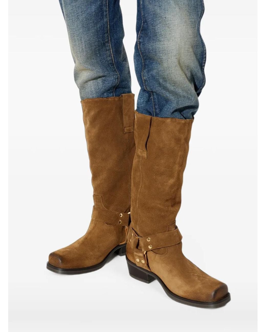 POSA Brown Texas Suede Boots