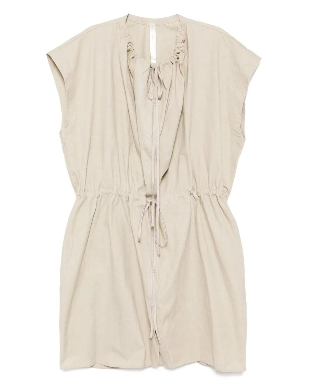 Lauren Manoogian Natural Cowl Dress