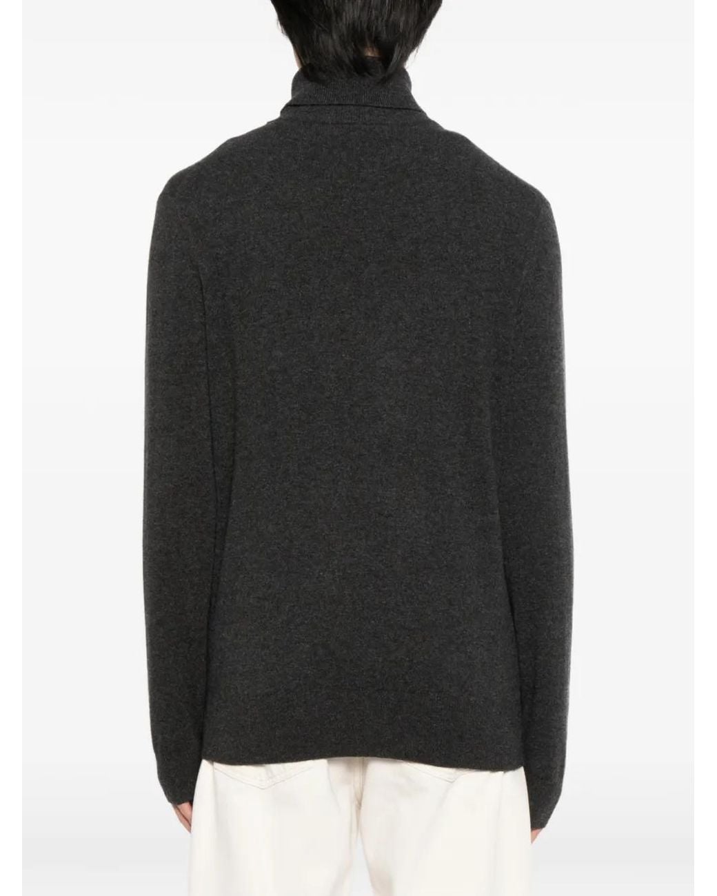 N.Peal Cashmere Black Trafalgar Sweater for men