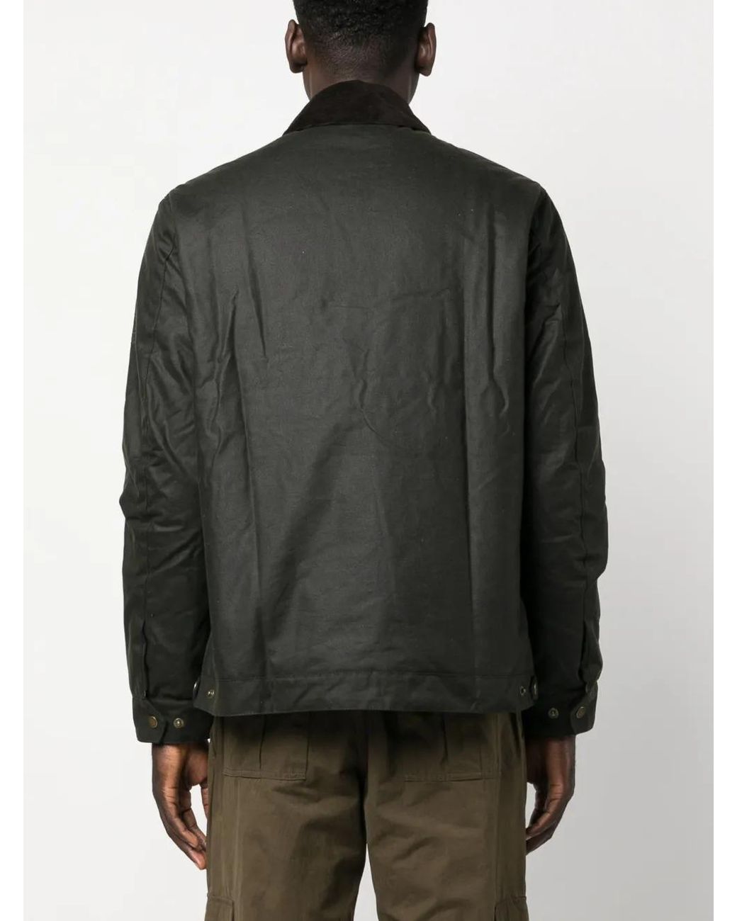 Veste À Col En Velours Côtelé Barbour pour homme en coloris Black