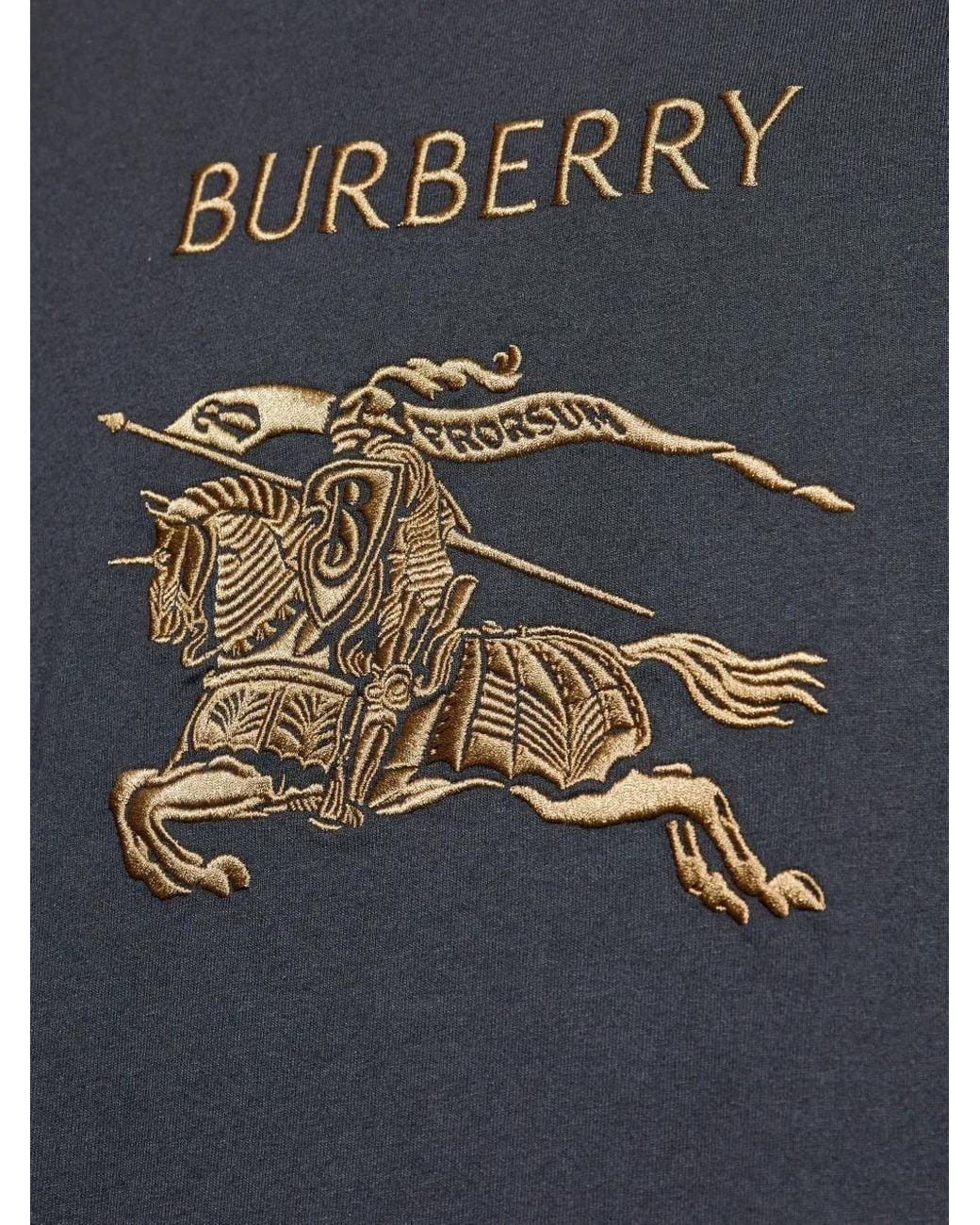 Burberry Black Ekd Cotton T-Shirt for men