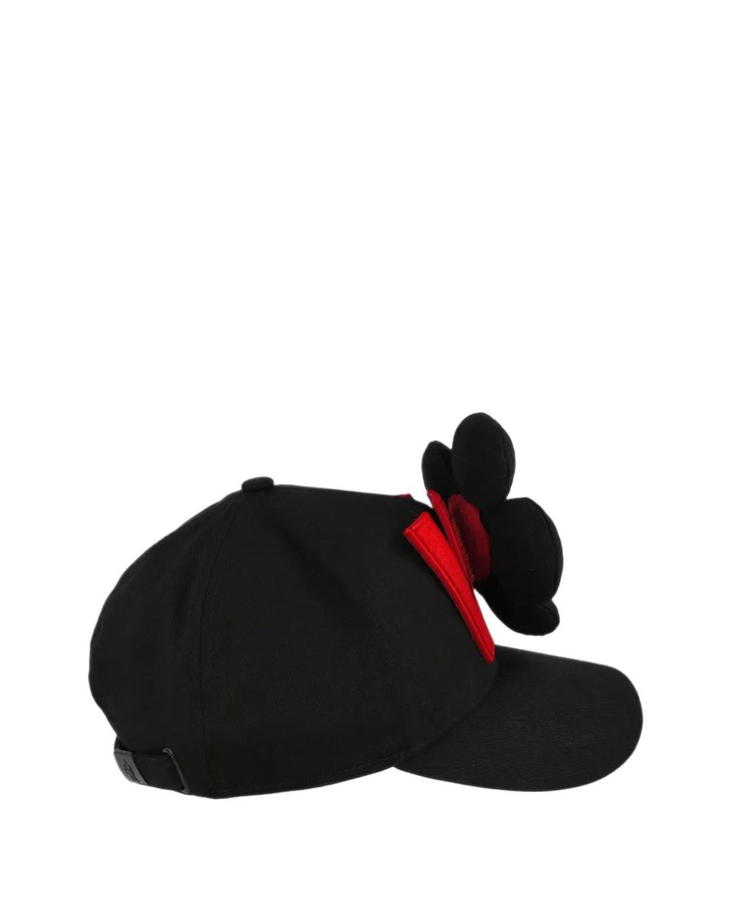 Walter Van Beirendonck Black Flower-Appliqué Baseball Cap for men